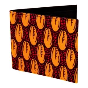 Takura Men's Wallet - Red and Gold